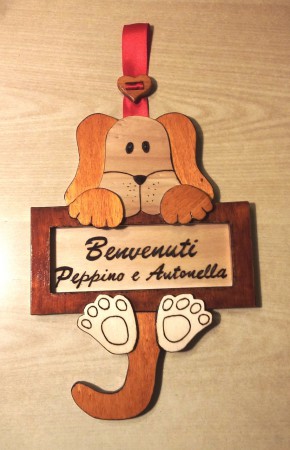 Targhetta di benvenuti personalizzata